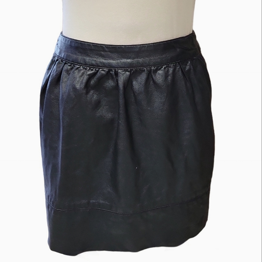 Faux Leather Mini Skirt